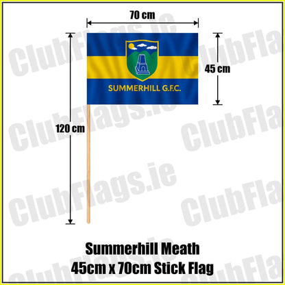 Summerhill Meath 45cm x 70cm Stick Flag - ClubFlags.ie