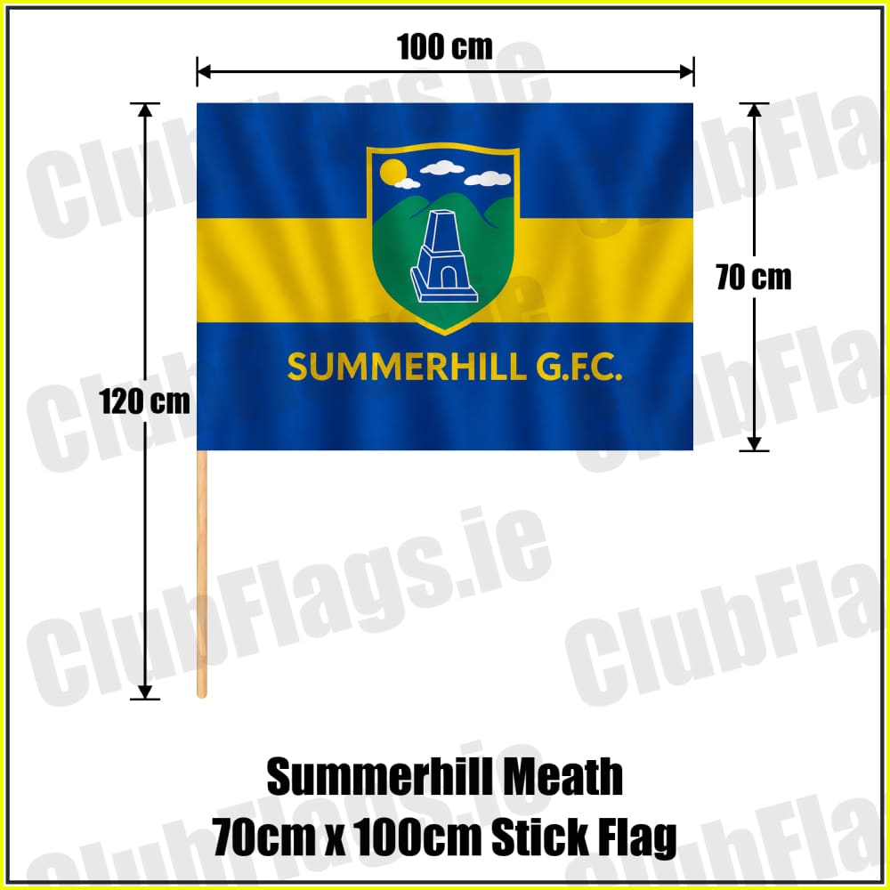 Summerhill Meath 70cm x 100cm Stick Flag - ClubFlags.ie