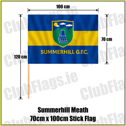 Summerhill Meath 70cm x 100cm Stick Flag - ClubFlags.ie
