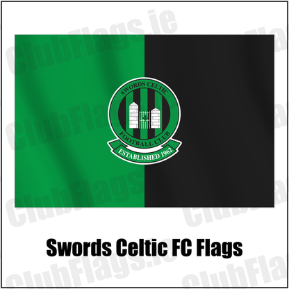Swords Celtic FC Flags with the club crest and colours, Dublin Football - ClubFlags.ie