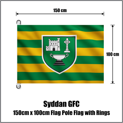 Syddan GFC 150cm x 100cm Flag Pole Flag with Rings - ClubFlags.ie