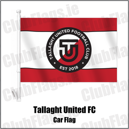 Tallaght United FC Car Flag with the club crest and colours, Dublin Football - ClubFlags.ie