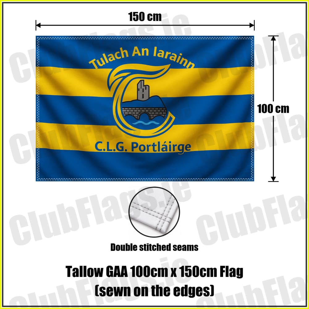 Tallow GAA 100cm x 150cm Flag (sewn on the edges) - ClubFlags.ie