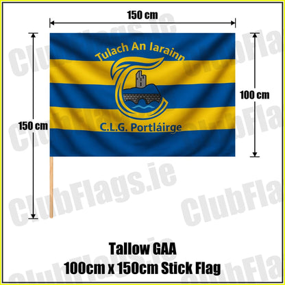 Tallow GAA 100cm x 150cm Stick Flag - ClubFlags.ie