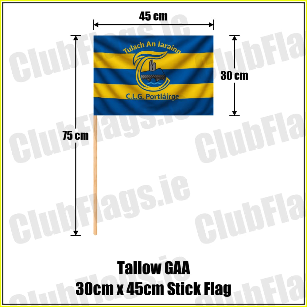 Tallow GAA 30cm x 45cm Stick Flag - ClubFlags.ie