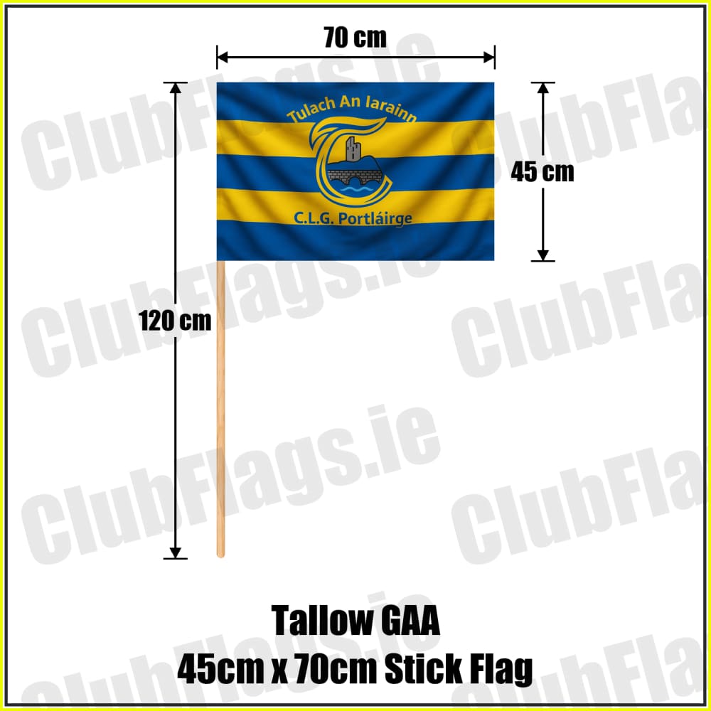 Tallow GAA 45cm x 70cm Stick Flag - ClubFlags.ie