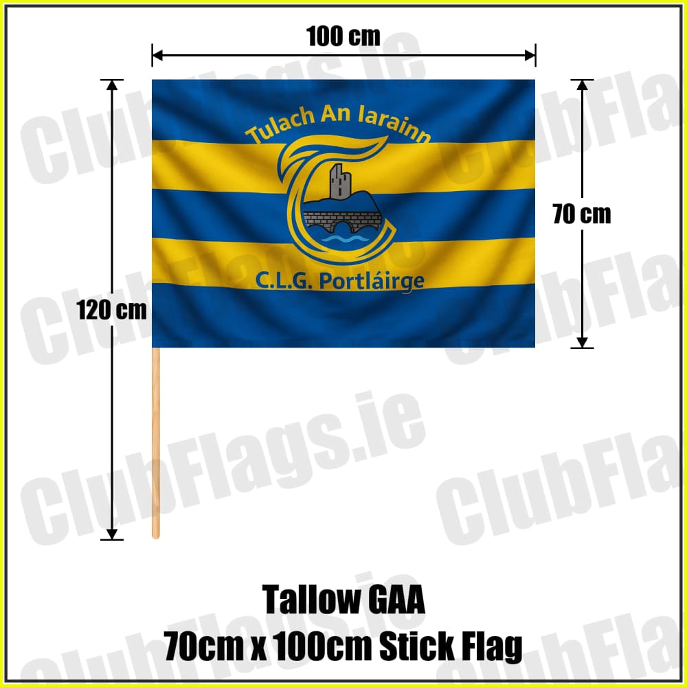Tallow GAA 70cm x 100cm Stick Flag - ClubFlags.ie