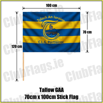 Tallow GAA 70cm x 100cm Stick Flag - ClubFlags.ie