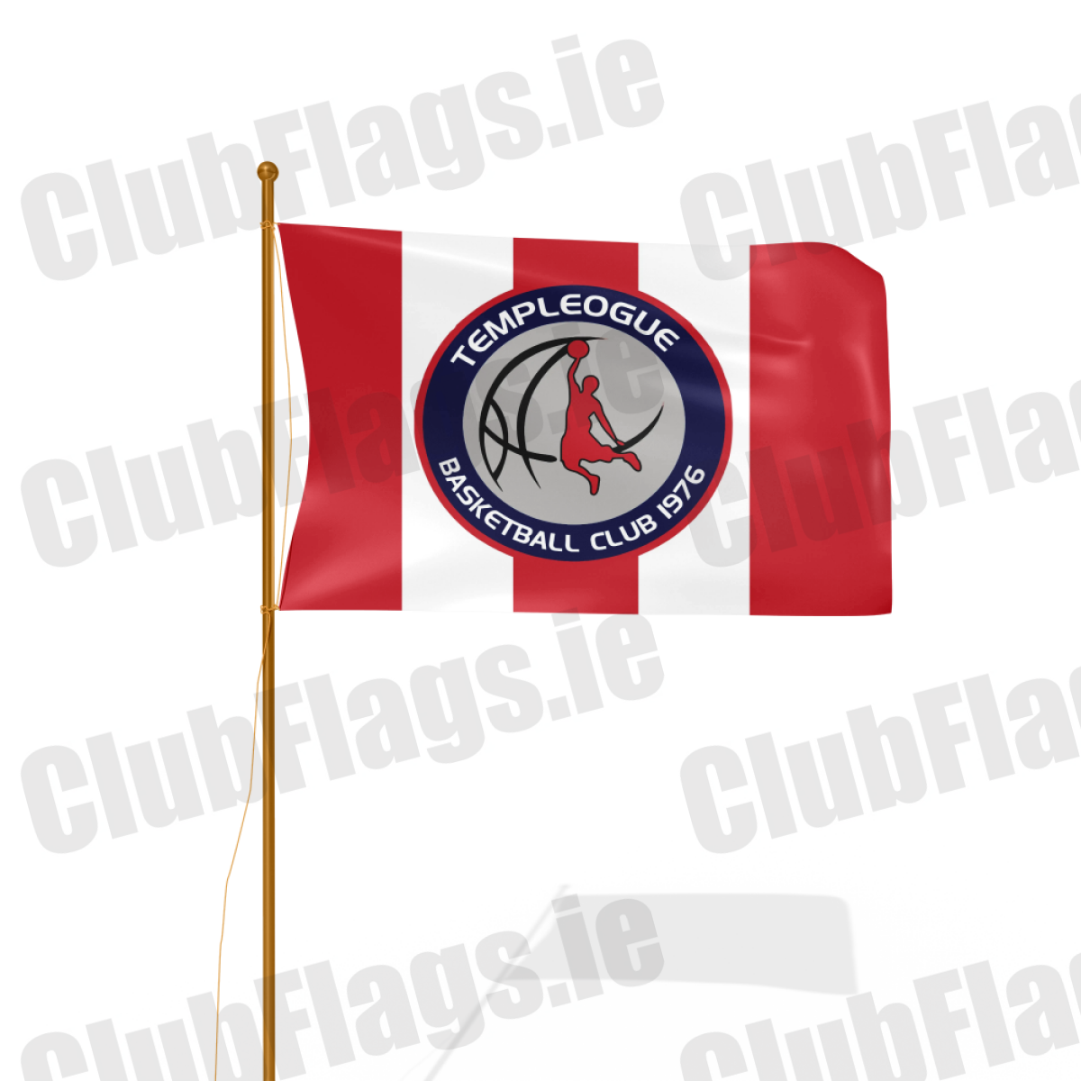 Templeogue Basketball Club Flag - Basketball Club