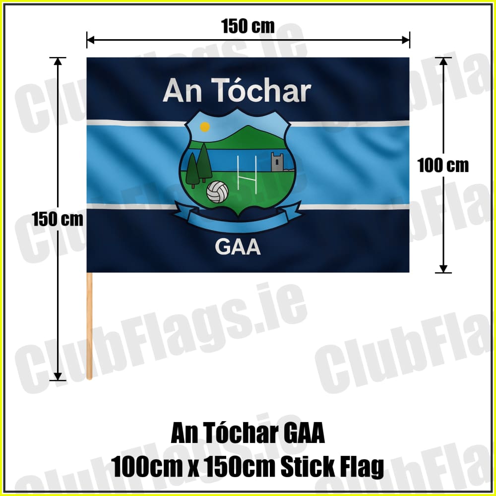 An Tóchar GAA 100cm x 150cm Stick Flag - ClubFlags.ie