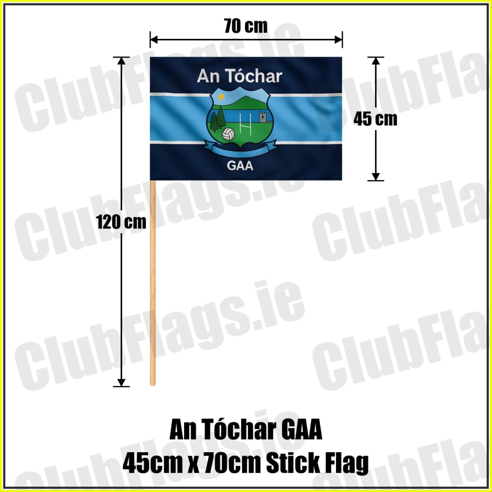An Tóchar GAA 45cm x 70cm Stick Flag - ClubFlags.ie