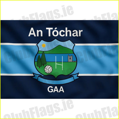 An Tóchar GAA club flag artwork - ClubFlags.ie