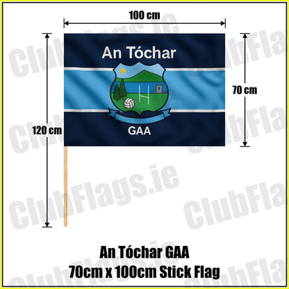 An Tóchar GAA 70cm x 100cm Stick Flag - ClubFlags.ie