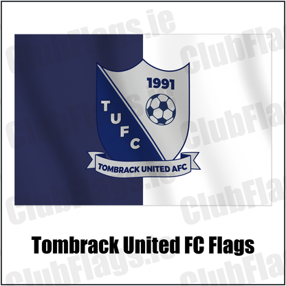 Tombrack United FC Flags with the verified club crest and colours, Wexford Football - ClubFlags.ie