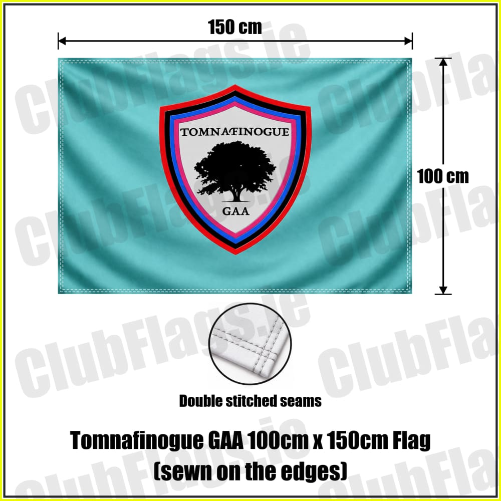 Tomnafinogue GAA 100cm x 150cm Flag (sewn on the edges) - ClubFlags.ie