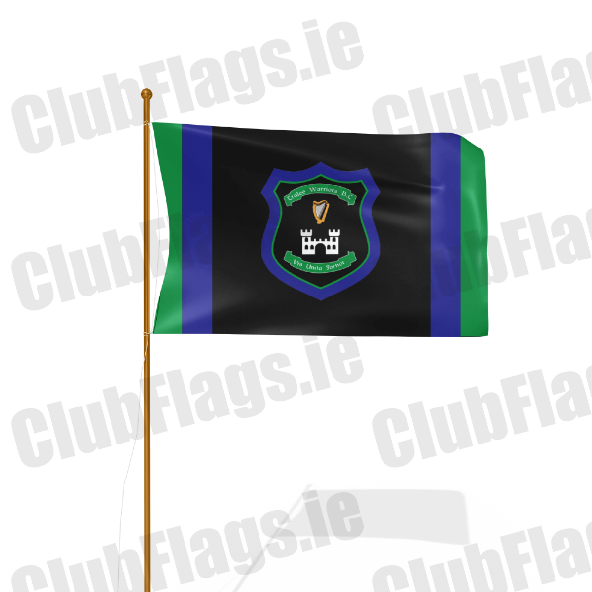 Tralee Warriors Basketball Club Flag - Basketball Club