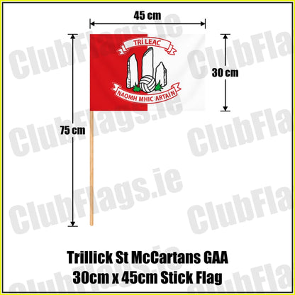 Trillick St McCartans GAA 30cm x 45cm Stick Flag - ClubFlags.ie