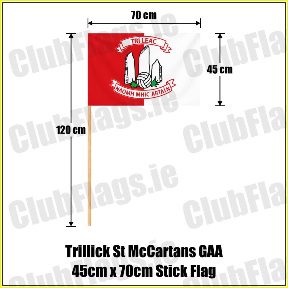 Trillick St McCartans GAA 45cm x 70cm Stick Flag - ClubFlags.ie
