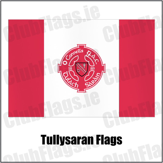 Tullysaran Flags with the club crest and colours, Armagh GAA - ClubFlags.ie