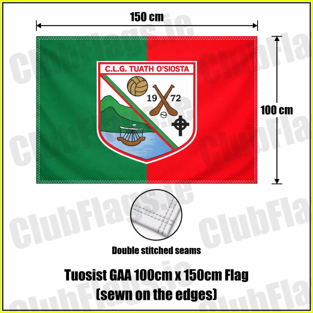 Tuosist GAA 100cm x 150cm Flag (sewn on the edges) - ClubFlags.ie