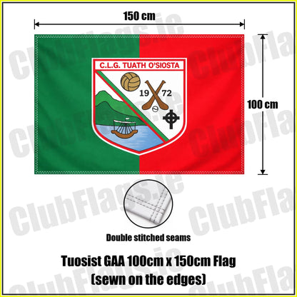 Tuosist GAA 100cm x 150cm Flag (sewn on the edges) - ClubFlags.ie
