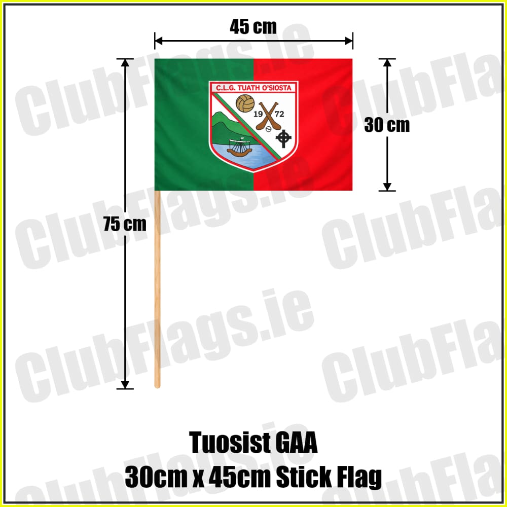 Tuosist GAA 30cm x 45cm Stick Flag - ClubFlags.ie