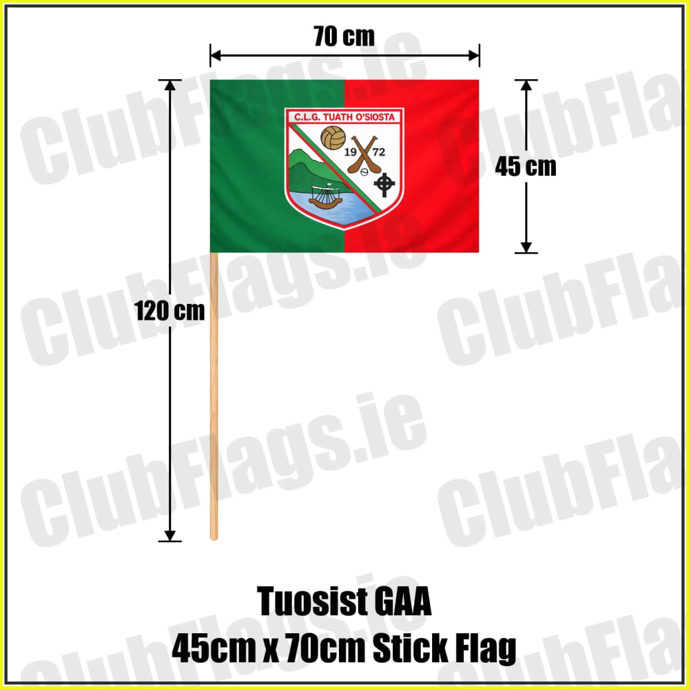 Tuosist GAA 45cm x 70cm Stick Flag - ClubFlags.ie