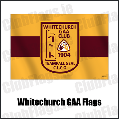 Whitechurch GAA Flags with the verified club crest and colours, Cork GAA - ClubFlags.ie