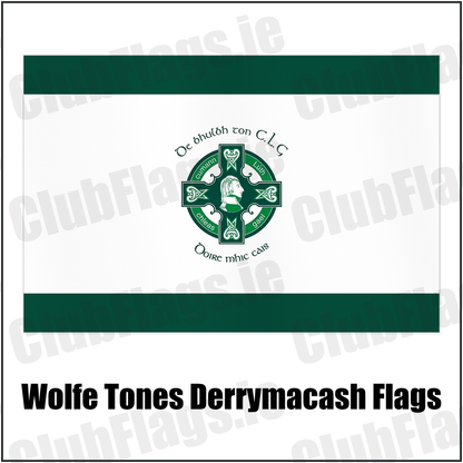 Wolfe Tones Derrymacash Flags with the club crest and colours, Armagh GAA - ClubFlags.ie