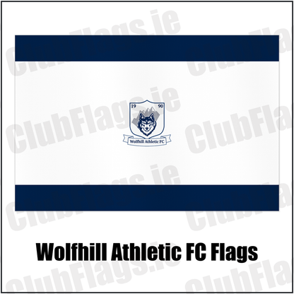 Wolfhill Athletic FC Flags with the club crest and colours, Laois football - ClubFlags.ie