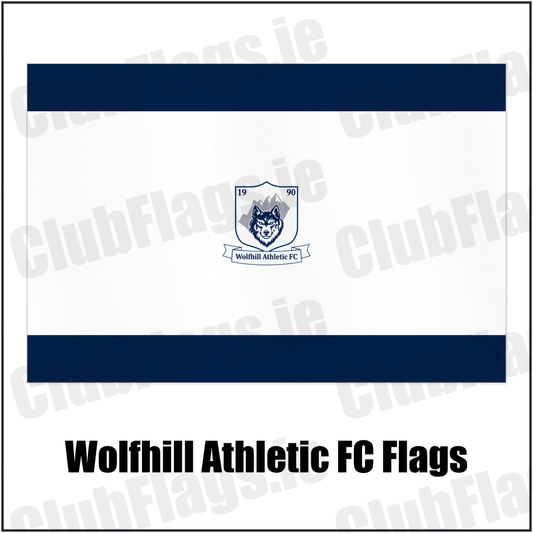 Wolfhill Athletic FC Flags with the club crest and colours, Laois football - ClubFlags.ie